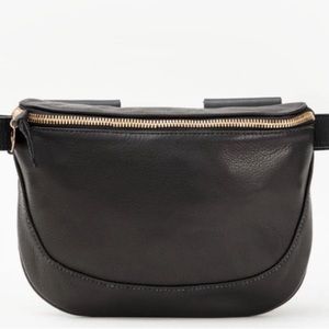 Clare V Fanny Pack Black Leather
